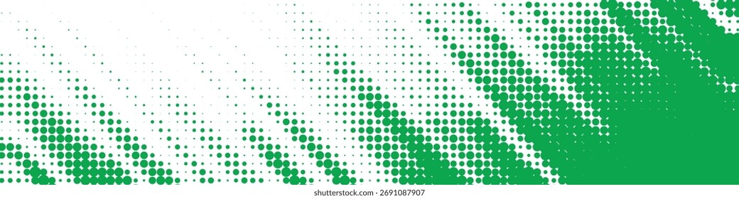 Grünes diagonales Überblendmuster, das Geschwindigkeit und Bewegungseffekt erzeugt, minimales modernes Design, das für technische, digitale und kreative Layoutprojekte geeignet ist