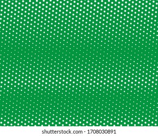 El semitono verde tiene un fondo salpicado. Estilo pop artístico.Patrón con pequeños círculos, puntos, elemento de diseño para banners web, carteles, tarjetas, fondos de pantalla, sitios web. Ilustración del vector