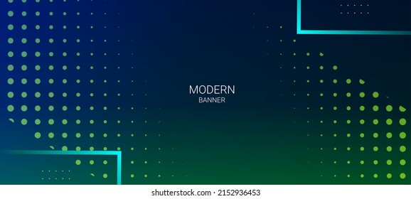 green halftone pattern design graphic template 