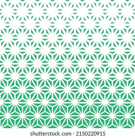 Green halftone pattern on white background. Linear halftone backdrop. Isolated vector illustration on white background.