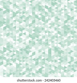 Green halftone triangles shapes pattern, abstract geometric background for brochure cover