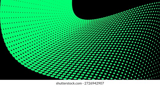 Fondo Abstractas de onda de semitono verde