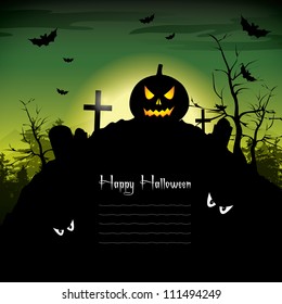 Green Halloween Background