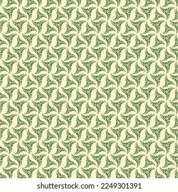 
Green Han Drawn Leaves Seamless Pattern Design