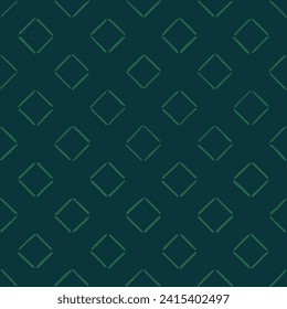 cuadrados dibujados a mano verde. fondo repetitivo geométrico azul. patrón sin costuras vectorial. arte decorativo folclórico. papel envolvente. muestra de tela textil