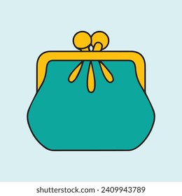 Green Handbag Vector Design icon