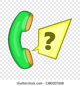 Green handset icon. Flat illustration of green handset vector icon for web