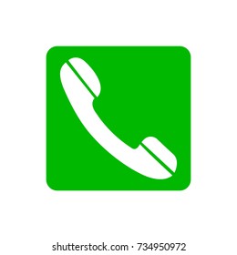 Green handset icons - vector