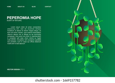 Green hanging tree cute Flower and tree usefull for graphic design element and decorate your webpage or application Vector illustration design element with EPS10 format file