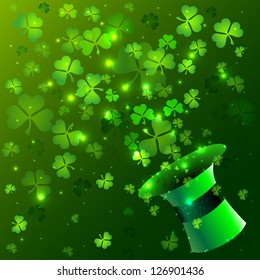 Green hat background