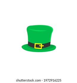 Green hat cartoon vector on a white background