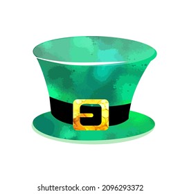 Green hat. Happy St. Patrick's Day. Vector illustration