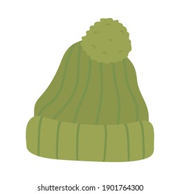 green hat icon over white background, colorful design, vector illustration