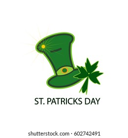 Green hat and Shamrock for St. Patrick's Day