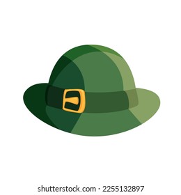 green hat, st patrick's day, illustration, flat style