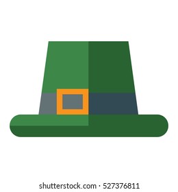 Green hat vector illustration.