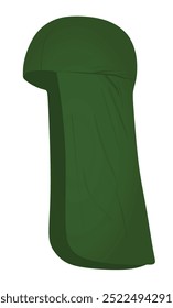 Green head cover gear. vector