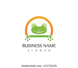 Green Head Frog  Logo