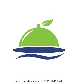 Green Healthy Food Meal Dish Restaurant Logo