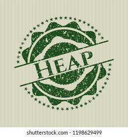 Green Heap distressed rubber seal