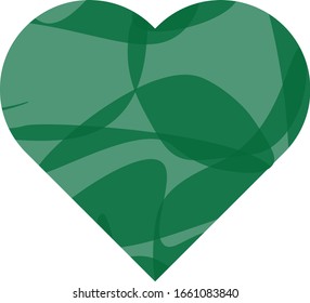 green heart icon with opacity