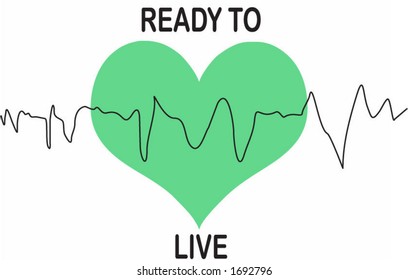 green heart ready to live