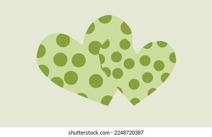 green heart. St.Patrick 's Day vector design 