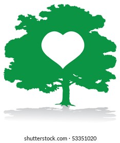 Green heart tree