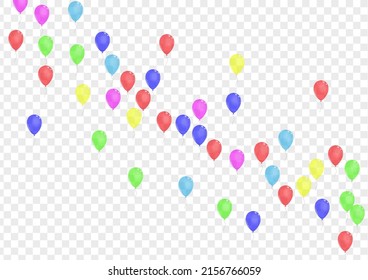 Green Helium Background Transparent Vector. Toy Symbol Frame. Red Birthday. Bright Surprise. Air Creative Illustration.