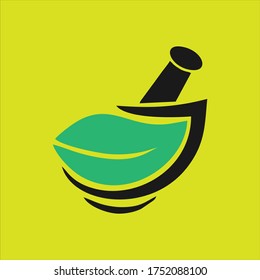 inspiración de ícono de logo de hierba verde