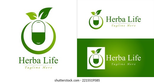 Green HerbaLife Deja el logotipo simple 