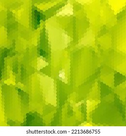 Green hexagon abstract background. Presentation template. polygonal style.
