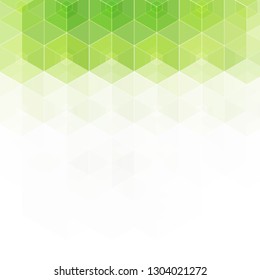 green hexagon background 