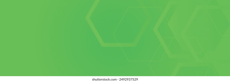 green hexagon background, pattern, hexagon wallpaper. Vector illustration.