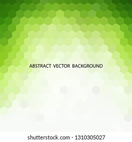 green hexagon background. polygonal style. template for presentation. layout for advertising. 