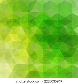 Green hexagon background. Presentation template. polygonal style. Geometric background.