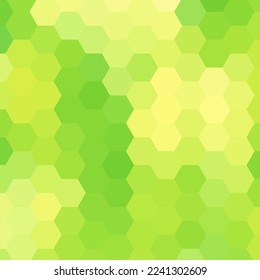 Green hexagon background. Vector graphics. Presentation template.
