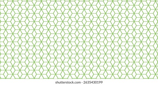 Vector abstracto simple geométrico moderno del patrón del hexágono verde sobre fondo blanco