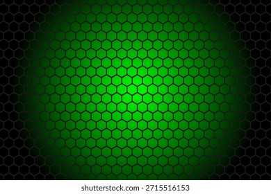 Diseño de patrón de panal hexagonal verde

