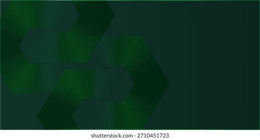 Abstrakter Hintergrund des grünen Hexagons