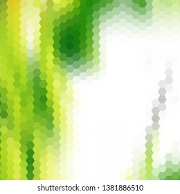 green hexagon vector abstract geometric background. layout for presentation