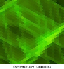 green hexagon vector abstract geometric background. layout for presentation