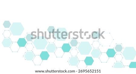 Green hexagons pattern for medical vector eps10
