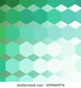 Green hexahedrons. background ideas for covers. Ideas for business, brand. Ornament. Illustration in polygonal style.