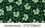 Green Hibiscus pattern. Tropical botanical Seamless pattern. motif exotic hibiscus design. Hawaii shirt, summer design.Beautiful sage green floral, floral lush patterns. hibiscus flower. green fashion