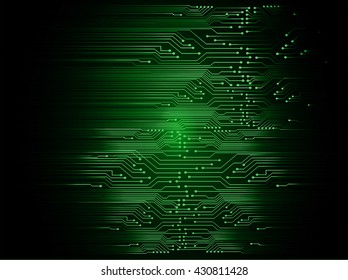 green high tech circuit board, abstract circuit board, CPU, PC computer
