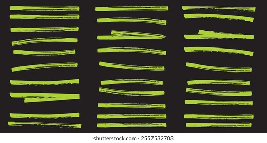 Green highlight marker stripes isolated on white background. Transparent marker pen lines hand drawn set. Vector graphic stylish design elements. 333 - Powered by Shutterstock - Get 15% off with code: PIKWIZARD15