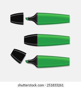 Green Highlighter Vector.