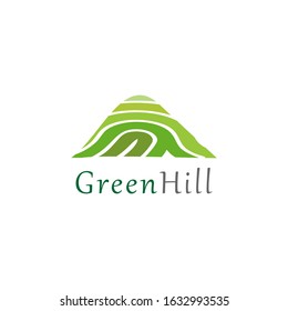 Green Hill Landscaping Logo Vector