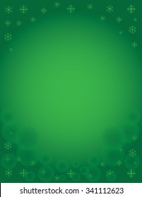 Green Holiday Snowflake